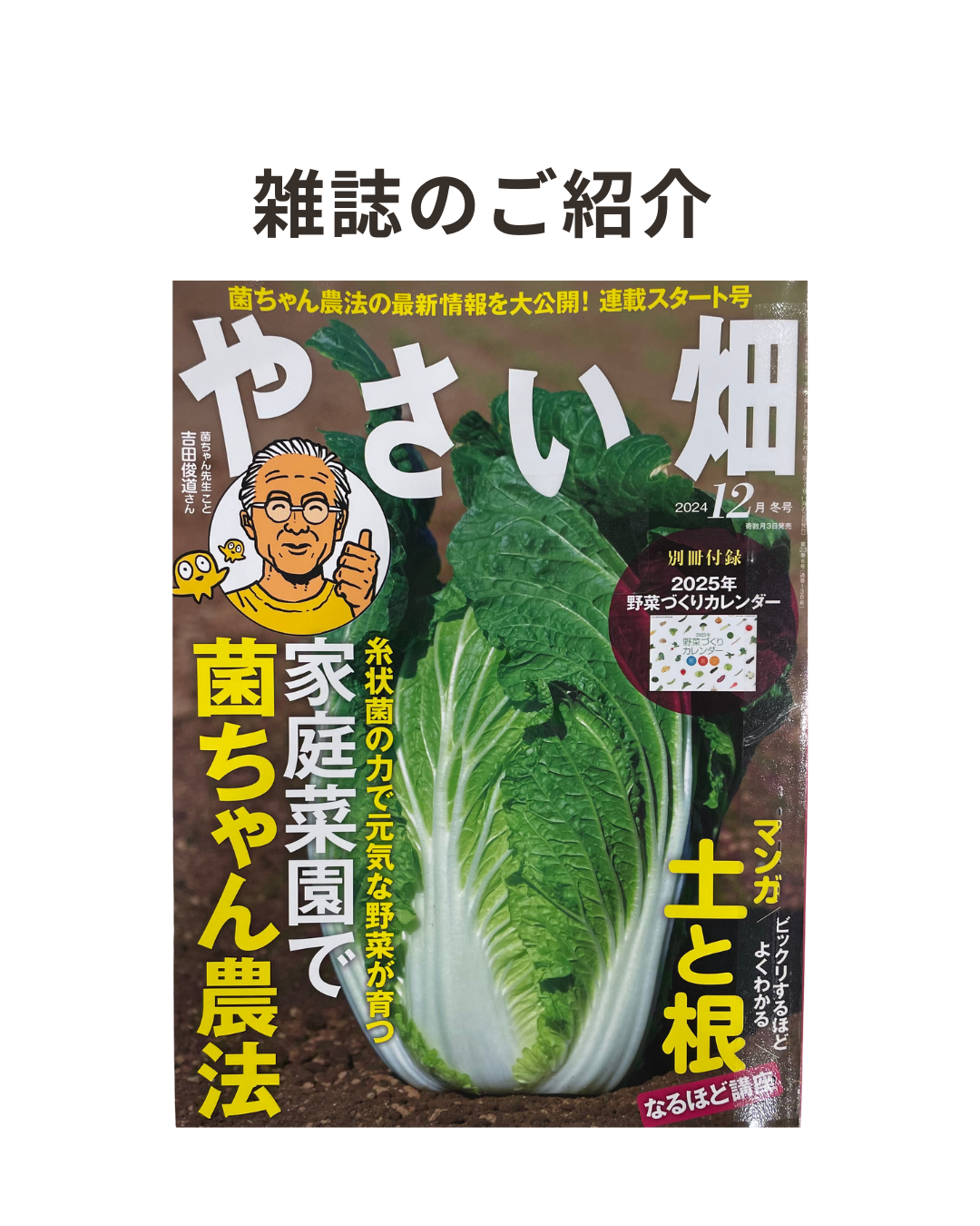 雑誌のご紹介：やさい畑2024年12月冬号 - 日本菊芋協会