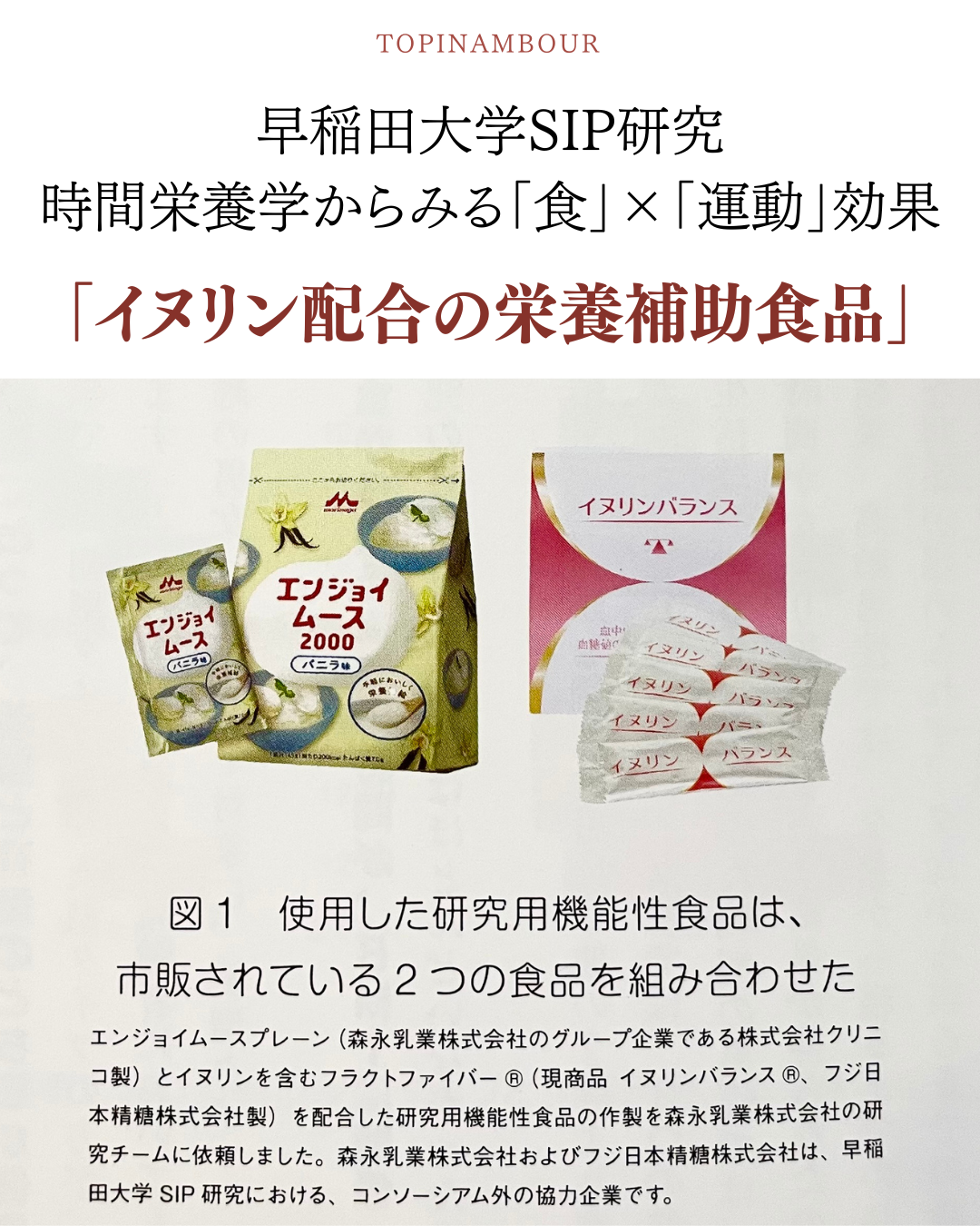 イヌリン配合の栄養補助食品