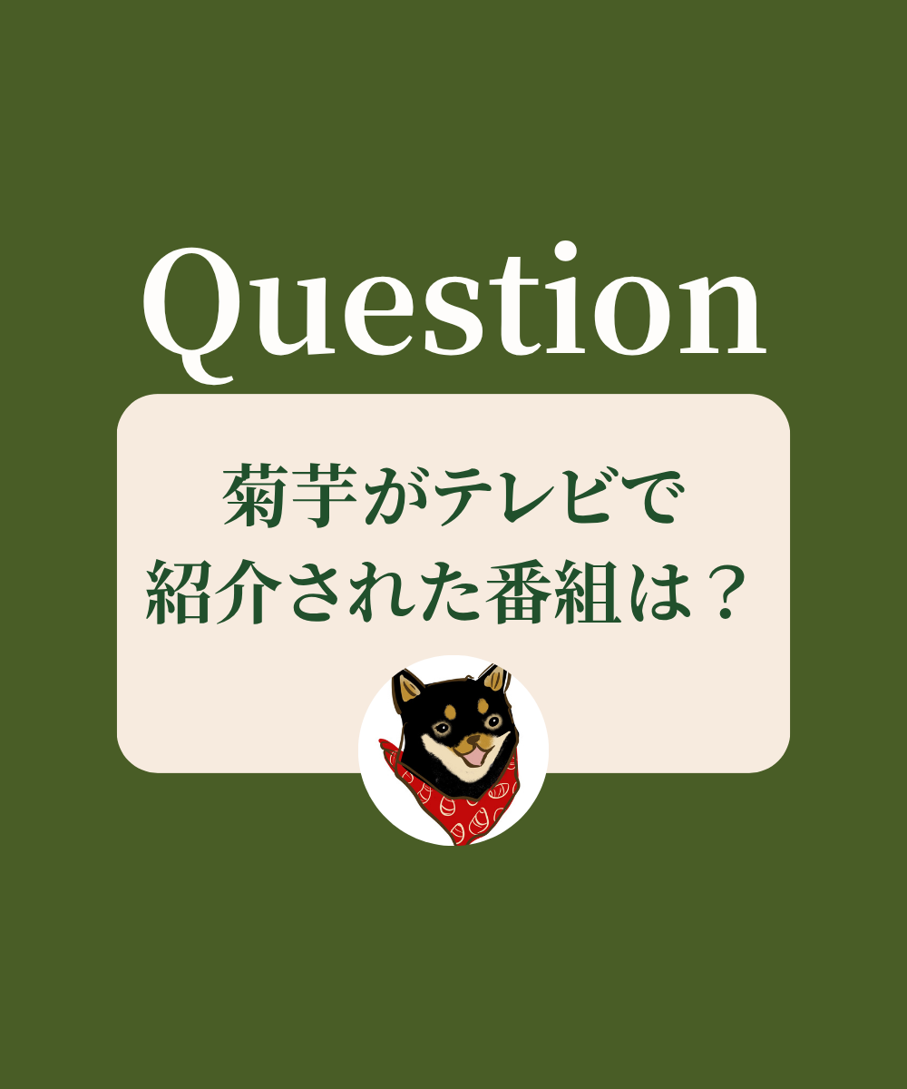 菊芋がテレビで紹介された番組は？